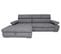 Canapé d'angle convertible gauche VEGAS tissu gris clair