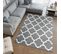 Tapis De Salon Gris Blanc Treillis 160 X 220 Cm Luxury