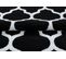 Tapis Salon Chambre Moderne Noir Blanc Treillis 120 X 170 Cm Luxury