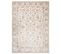 Tapis Salon Chambre Brillant Crème Beige Marron Vintage Floral Bordé Effet 3d Oeko-tex 140x200 cm