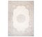 Tapis Salon Chambre Brillant Crème Beige Gris Vintage Floral Effet 3d Oeko-tex 160x230 cm