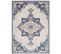 Tapis Extérieur Intérieur Bleu Gris Beige Ornement 120x170 cm