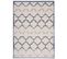 Tapis Extérieur Intérieur Bleu Beige Gris Trèfle 80x150 cm