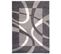 Tapis Salon Rectangle Gris Crème Abstrait Poil Court Dream 120x170