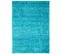 Tapis Salon Turquoise Unicolore Poil Long Shaggy Moelleux 240 X 330 Cm