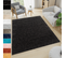 Tapis Salon Anthracite Uni Moelleux Poil Long Shaggy 80 X 150 Cm