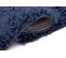 Tapis Carré Bleu Marine Moelleux Poil Long Shaggy 200 X 200 Cm