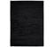 Tapis Séjour Noir Unicolore Moelleux Epais 200x290