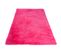 Tapis Salon Chambre Antidérapant Bébé Rose Fuchsia Uni Shaggy Super Doux Doux 80x150 cm