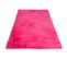 Tapis Salon Chambre Antidérapant Bébé Rose Fuchsia Uni Shaggy Super Doux Doux 160x230 cm