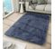 Tapis Salon Chambre Antidérapant Bébé Gris Uni Shaggy Super Doux Doux 80x150 cm