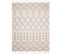 Tapis Extérieur Intérieur Beige Crème Ethnique Franges Effet 3d Boucle 200x300 cm