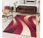 Tapis De Salon Moderne Rouge Beige Vagues Fin Dream 120x170