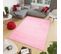 Tapis Salon Chambre Ado Rose Uni Super Doux 60x100 cm