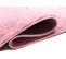 Tapis Salon Chambre Ado Rose Uni Super Doux 60x100 cm