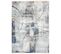 Tapis Salon Chambre Multicolore Abstrait Cercles Franges Fin 160x225cm