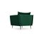 Fauteuil "agate", 1 Place, Vert Bouteille, Velours