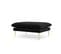 Pouf "agate", 1 Place, Noir, Velours