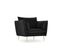 Fauteuil "agate", 1 Place, Noir, Velours