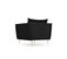 Fauteuil "agate", 1 Place, Noir, Velours