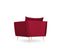 Fauteuil "agate", 1 Place, Rouge, Velours