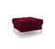 Pouf "mamaia", 1 Place, Rouge, Velours