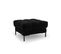 Pouf "mamaia", 1 Place, Noir, Velours