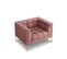 Fauteuil "karoo", 1 Place, Rose, Tissu Structurel