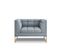 Fauteuil "karoo", 1 Place, Bleu Clair, Tissu Structurel