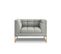 Fauteuil "karoo", 1 Place, Gris Clair, Tissu Structurel