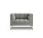 Fauteuil "karoo", 1 Place, Gris, Tissu Structurel