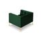 Fauteuil "karoo", 1 Place, Vert Bouteille, Velours