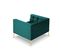 Fauteuil "karoo", 1 Place, Turquoise, Velours