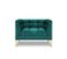 Fauteuil "karoo", 1 Place, Turquoise, Velours