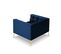 Fauteuil "karoo", 1 Place, Bleu Roi, Velours