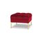 Pouf "karoo", 1 Place, Rouge, Velours