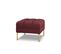 Pouf "karoo", 1 Place, Rouge Foncé, Tissu Structurel