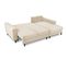 Canapé D'angle Droit Convertible Avec Coffre De Rangement "moghan", 4 Places, Beige, Velours Côtelé