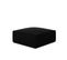 Pouf "ruby", 1 Place, Noir, Velours