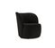 Fauteuil "saamit", 1 Place, Noir, Bouclé