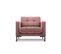 Fauteuil "mamaia", 1 Place, Rose, Velours