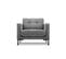 Fauteuil "mamaia", 1 Place, Gris Clair, Velours