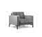 Fauteuil "mamaia", 1 Place, Gris Clair, Velours