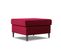 Pouf "moghan", 1 Place, Rouge, Velours