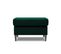 Pouf "moghan", 1 Place, Vert Bouteille, Velours