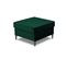 Pouf "moghan", 1 Place, Vert Bouteille, Velours