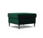 Pouf "moghan", 1 Place, Vert Bouteille, Velours