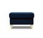 Pouf "moghan", 1 Place, Bleu Roi, Velours