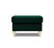 Pouf "moghan", 1 Place, Vert Bouteille, Velours