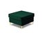 Pouf "moghan", 1 Place, Vert Bouteille, Velours